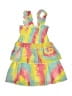 Sara Sara 100% Polyester Tie-dye Yellow Dress Size 3T - photo 1