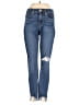 7 For All Mankind Hearts Blue Jeans Size 25 waist - photo 1