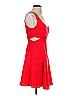 Guess 100% Polyester Solid Red Cocktail Dress Size XS - photo 4