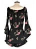 Feathers Floral Black Romper Size S - photo 2