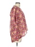 S.Y.L.K. 100% Polyester Pink 3/4 Sleeve Blouse Size L - photo 4