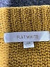 Flat White Solid Yellow Wool Skirt Size XS - photo 3