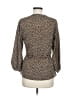 Bar III 100% Polyester Brown Long Sleeve Blouse Size M - photo 2