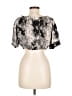 Coco + Jaimeson 100% Rayon Gray Short Sleeve Blouse Size M - photo 2