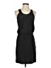Krisa 100% Silk Solid Black Casual Dress Size XS - photo 1