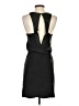 Krisa 100% Silk Solid Black Casual Dress Size XS - photo 2