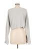 Zara Gray Long Sleeve Top Size L - photo 2