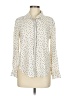 Max Studio 100% Rayon Polka Dots Ivory Long Sleeve Blouse Size M - photo 1