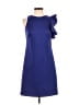 Vince Camuto Solid Blue Cocktail Dress Size 2 - photo 1