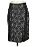 Context Paisley Black Silk Skirt Size 4 - photo 1