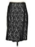 Context Paisley Black Silk Skirt Size 4 - photo 2