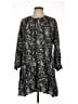 Zara Print Black Casual Dress Size L - photo 1