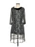 Old Navy 100% Polyester Gray Casual Dress Size M - photo 1