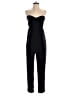 Collective Concepts 100% Polyester Solid Black Jumpsuit Size S - photo 1