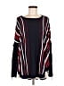 Joseph A. Stripes Black Pullover Sweater Size M - photo 1