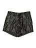 House of Three Metallic Black Shorts Size 6 - photo 1