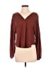 Dolan 100% Polyester Burgundy Long Sleeve Blouse Size XS - photo 1