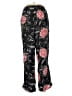 Avon 100% Viscose Floral Black Casual Pants Size 10 - 12 - photo 1