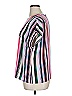 Halogen 100% Polyester Stripes Pink Short Sleeve Blouse Size XL (petite) - photo 5