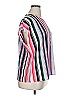Halogen 100% Polyester Stripes Pink Short Sleeve Blouse Size XL (petite) - photo 4