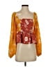 Walter Baker 100% Polyester Orange 3/4 Sleeve Blouse Size XS - photo 1