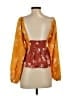 Walter Baker 100% Polyester Orange 3/4 Sleeve Blouse Size XS - photo 2