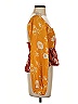 Walter Baker 100% Polyester Orange 3/4 Sleeve Blouse Size XS - photo 4