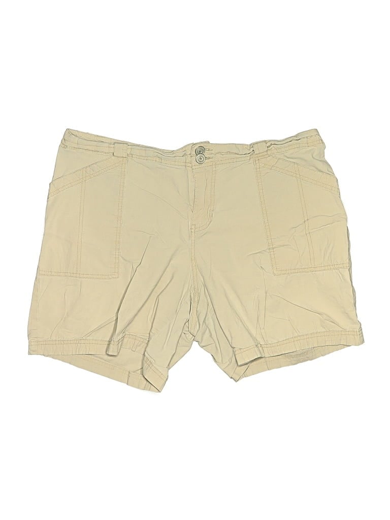 Pre-owned Lane Bryant Khaki Shorts In Tan