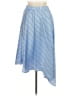 Express 100% Polyester Stripes Blue Formal Skirt Size M - photo 1