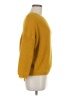 Rosette Solid Yellow Pullover Sweater Size M - photo 4