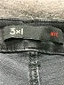 3x1 Chevron-herringbone Black Gray Jeans Size 26 waist - photo 7