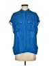 Vince. 100% Silk Blue Short Sleeve Silk Top Size XS - photo 1