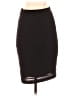 NY Collection Solid Black Casual Skirt Size S - photo 1
