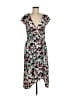 BCBGMAXAZRIA 100% Polyester Print Black Casual Dress Size M - photo 1