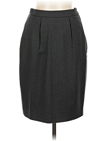 Yves Saint Laurent Rive Gauche Wool Skirt (view 1)