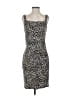Ann Taylor Animal Print Gray Cocktail Dress Size 4 - photo 1