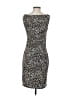 Ann Taylor Animal Print Gray Cocktail Dress Size 4 - photo 2