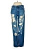 Forever 21 100% Cotton Graphic Blue Jeans Size 26 waist - photo 1