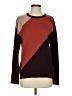 Long Tall Sally Color Block Burgundy Pullover Sweater Size XS - photo 1