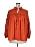 Finders 100% Polyester Orange 3/4 Sleeve Blouse Size XL - photo 1