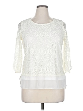 Brittany Black 3/4 Sleeve Blouse
