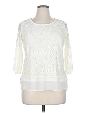 Brittany Black 3/4 Sleeve Blouse (view 1)