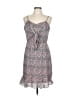 Collective Concepts 100% Polyester Paisley Gray Casual Dress Size L - photo 1