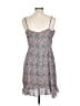 Collective Concepts 100% Polyester Paisley Gray Casual Dress Size L - photo 2