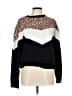 Shein 100% Polyester Animal Print Black Pullover Sweater Size L - photo 1