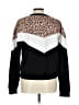Shein 100% Polyester Animal Print Black Pullover Sweater Size L - photo 2