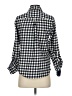 Tommy Hilfiger Checkered-gingham Blue 3/4 Sleeve Blouse Size S - photo 2