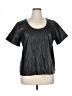 Ann Taylor 100% Polyester Black Short Sleeve Blouse Size XL - photo 1