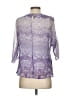 Jennifer Lopez 100% Polyester Purple 3/4 Sleeve Blouse Size XS - photo 2
