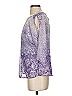 Jennifer Lopez 100% Polyester Purple 3/4 Sleeve Blouse Size XS - photo 5